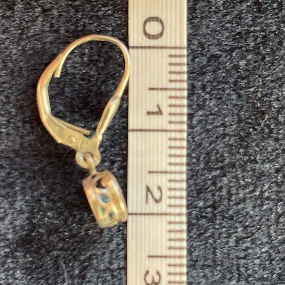 NWOT Swiss Blue Topaz and Silver Earrings - Picture 5 of 8